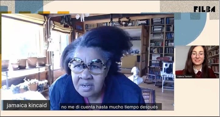 Imagen reciente. La escritora participó vía de zoom de una de las ediciones anteriores del festival literario Filba, e Argentina.