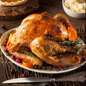 Pavo al horno relleno