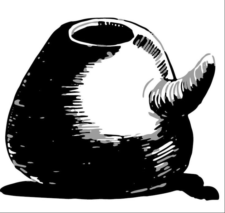 Mate "galleta en asa". Ilustración de Enrique Rapela.