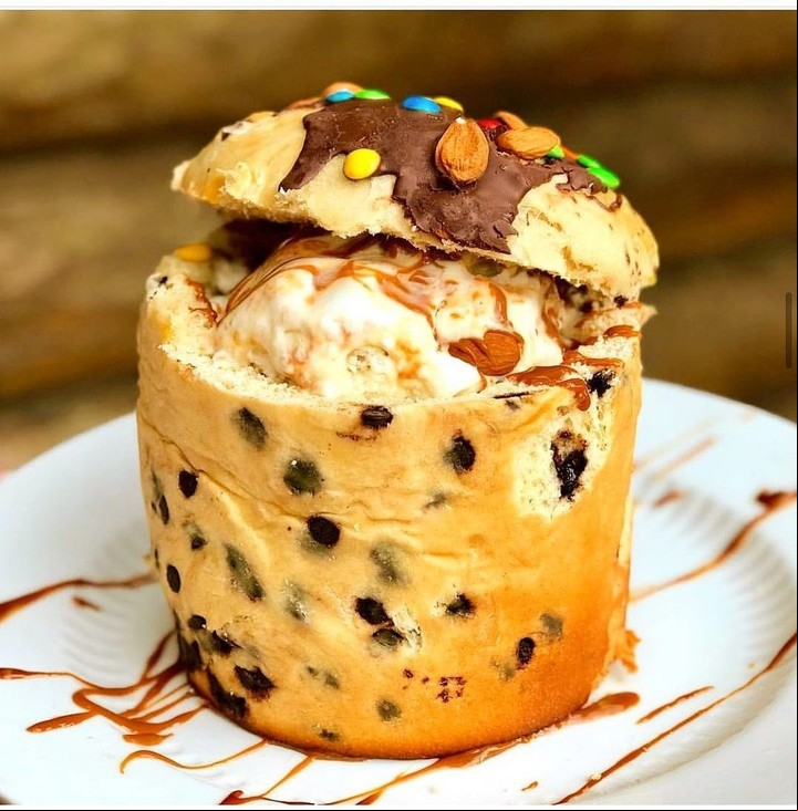 Receta de pan dulce helado. Foto: @sabrina.recetas