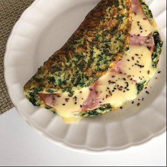 Omelette de espinaca