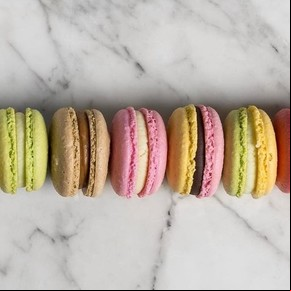 Macarons rellenos de ganache
