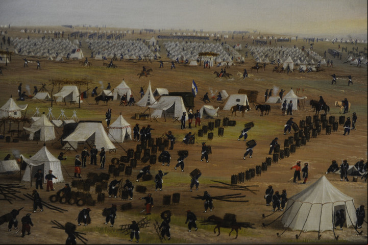 Exposición de la obra de Cándido López sobre la guerra de la Triple Alianza en el Museo Histórico Nacional. / Fernando de la Orden