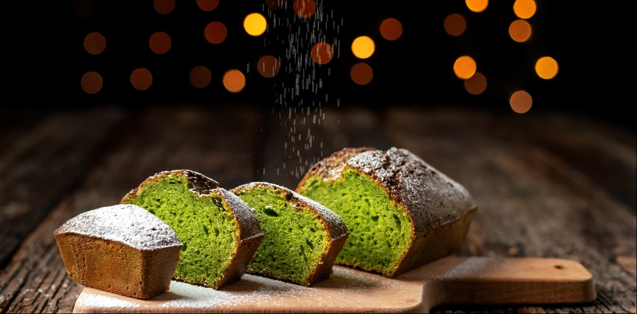 Budín en base a espirulina. Grandes nutrientes./ Foto: Shutterstock.