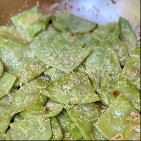 Chauchas con parmesano