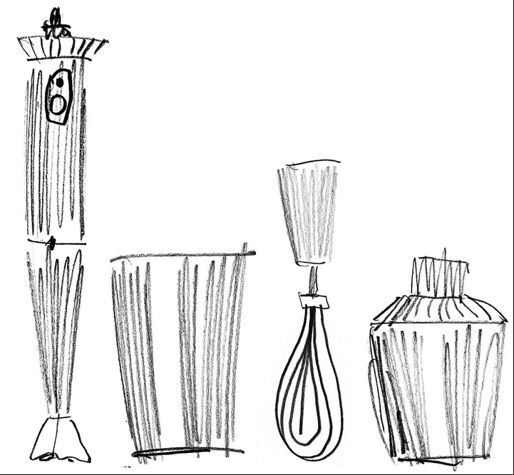Bocetos. La línea Plissé para Alessi en el dibujo del arquitecto italiano.