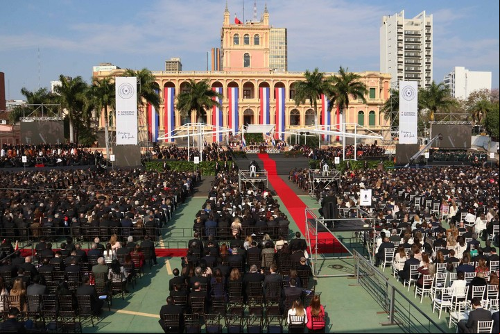 El Palacio Presidencial de la ciudad de Asunción.