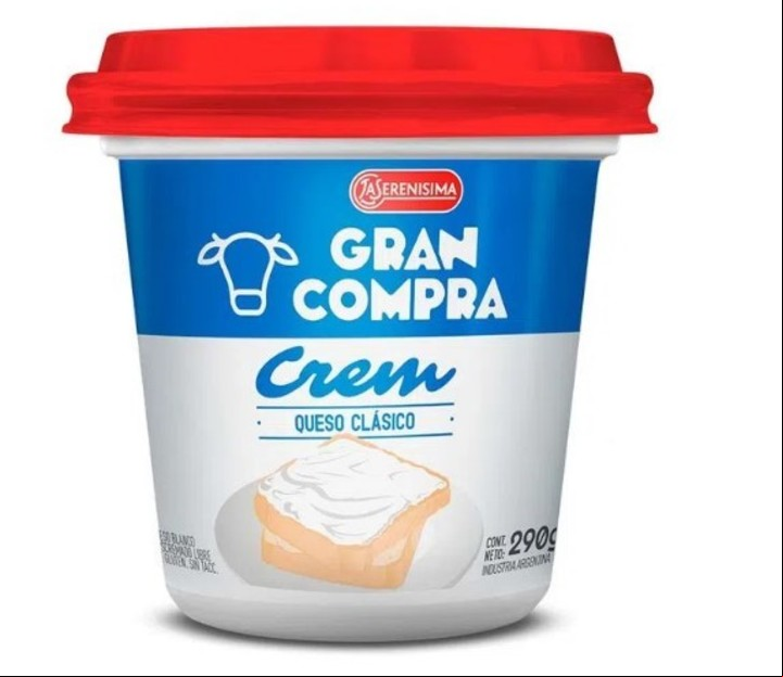 Queso crema económico de Precios Cuidados. Imagen: Captura.