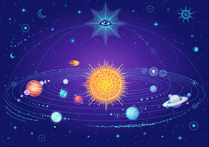 La activación de Saturno sobre Plutón provocó el final del mundo conocido. Foto ilustración: Shutterstock.
