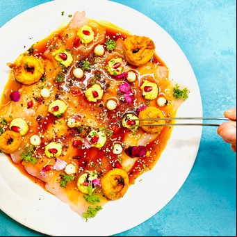 Tiradito de salmón