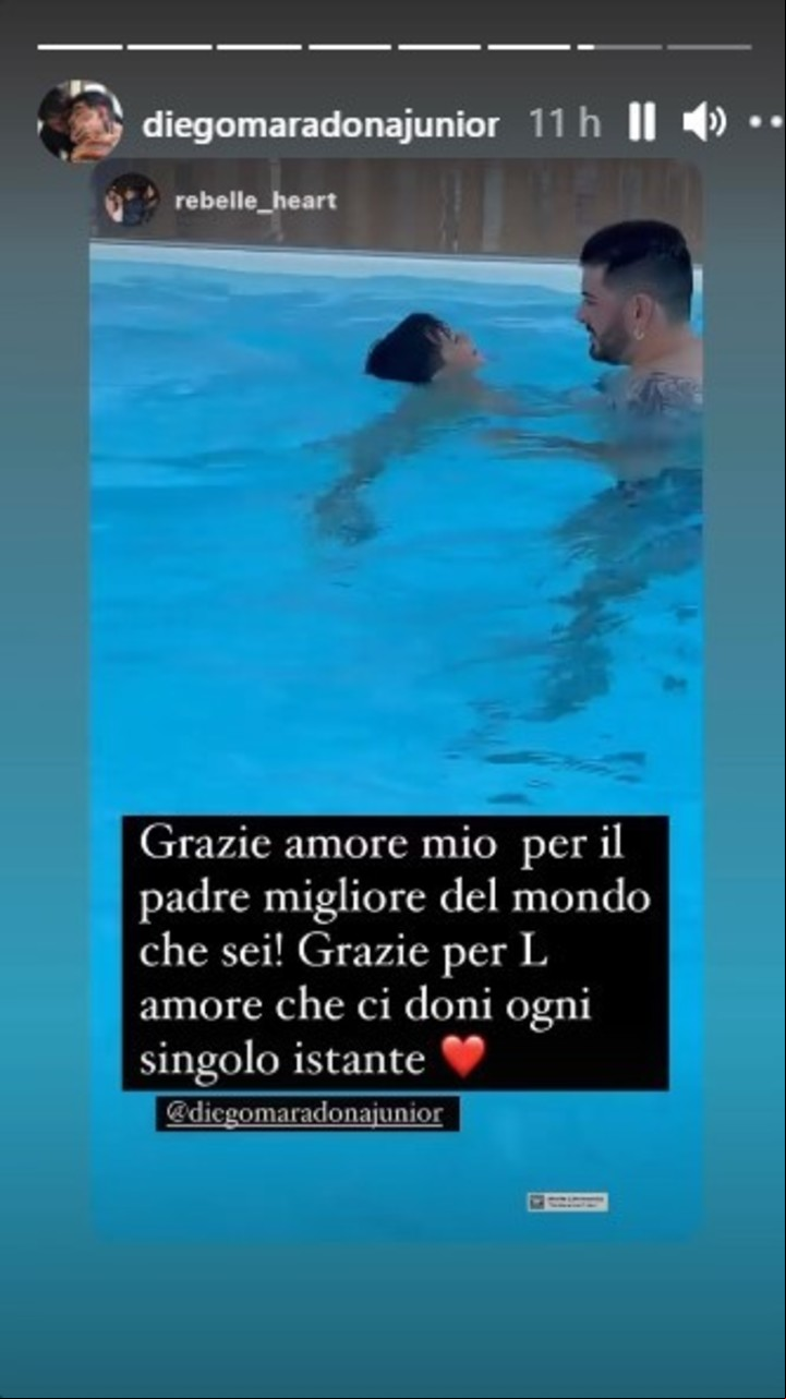 Nunzia Pennino Maradona defendió a su marido en las redes. Captura de Instagram