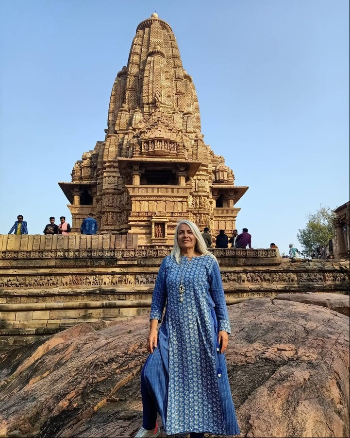 Daisy May Queen en la India, donde actualmente vive. Foto: Instagram.