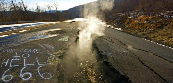 Centralia, el pueblo que se incendia sin parar desde hace 60 años