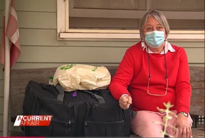Peterson, de 67 años, perdió su único trabajo en medio de la pandemia. Captura de TV