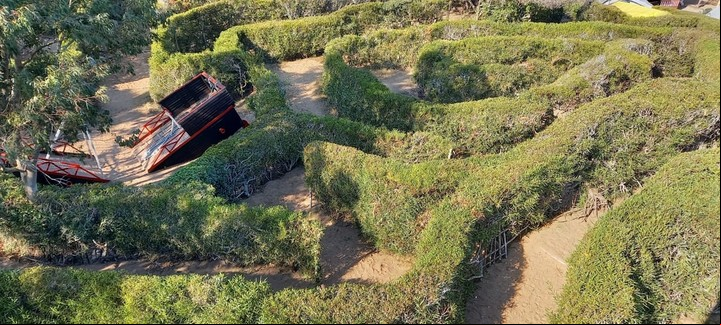 Las Toninas tiene un barco pirata. Foto Laberinto de Las Toninas