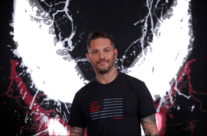 Tom Hardy. El actor está buscando un cambio de vida, tras el parate por la pandemia. Foto REUTERS.
