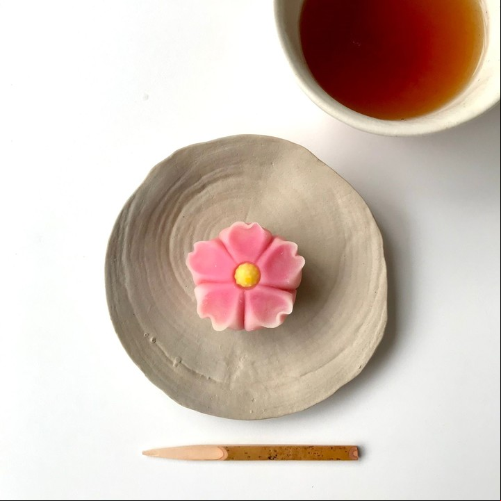 Un nerikiri con forma de flor. Foto Gentileza Ana Irie