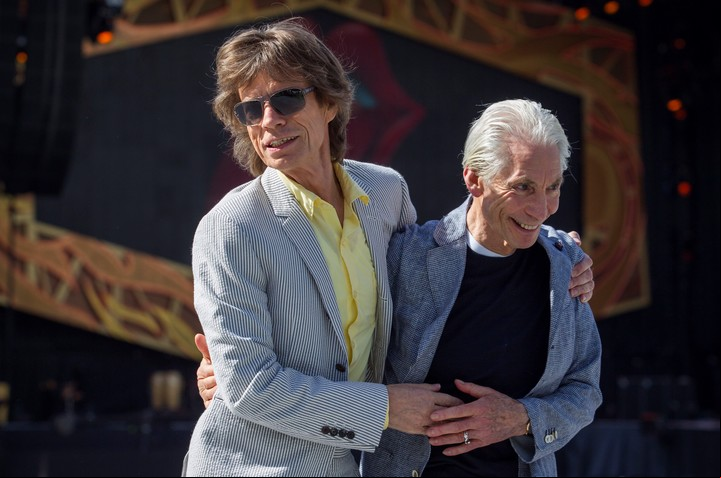 Mick Jagger y Charlie Watts, amigos por 60 años. Foto EFE