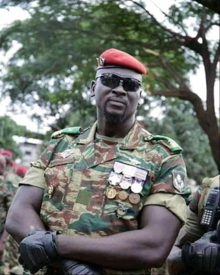El coronel Mamady Doumbouya, en Gunea. Foto EFE