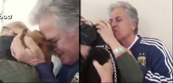 El conmovedor reencuentro del Pato Fillol con su perro tras pasar 13 días internado con coronavirus