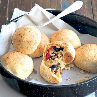 Chipa relleno de carne
