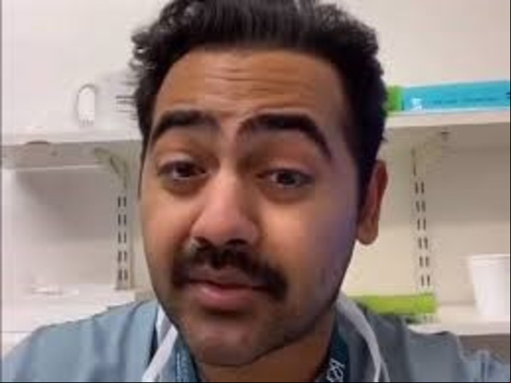 El médico cirujano Karan Raj es una celebridad con sus consejos de salud en videos de TikTok.