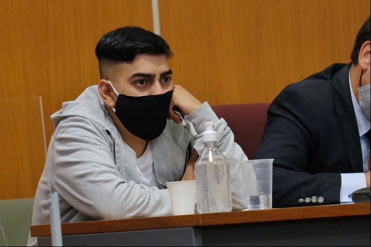 Lautaro Teruel en el juicio. Foto: Gentileza Jan Touzeau / El Tribuno.