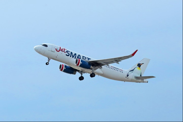 "El Pingüino": JetSmart creció este verano y traerá su sexto avión en breve. Foto JetSmart