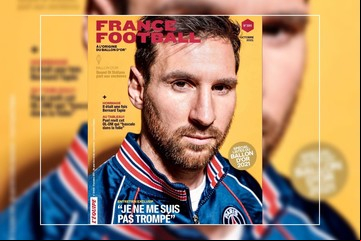 Lionel Messi, en la portada de  Football y su arribo a PSG: "No me equivoqué"