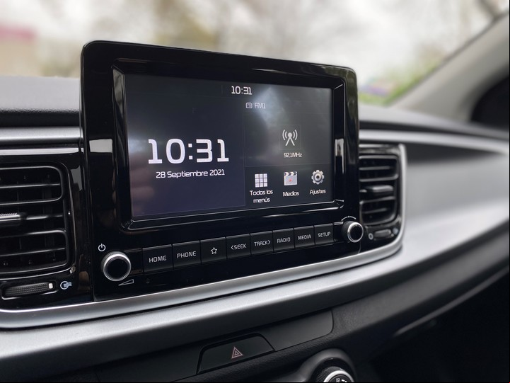 La nueva pantalla táctil del KIa Rio creció en tamaña: pasó de 7 a 8 pulgadas.