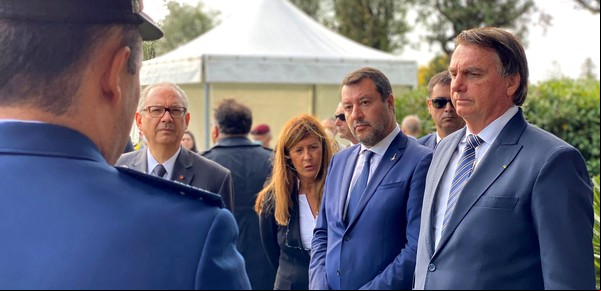 Jair Bolsonaro terminó su visita a Italia, marcada por las protestas y el respaldo del ultraderechista Salvini