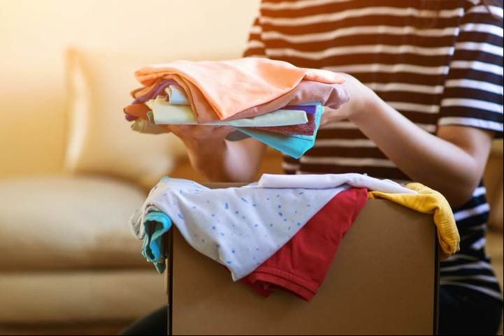 Confesó que solo gasta en ropa interior. El resto de las prendas de vestir llega por donaciones de amigas.