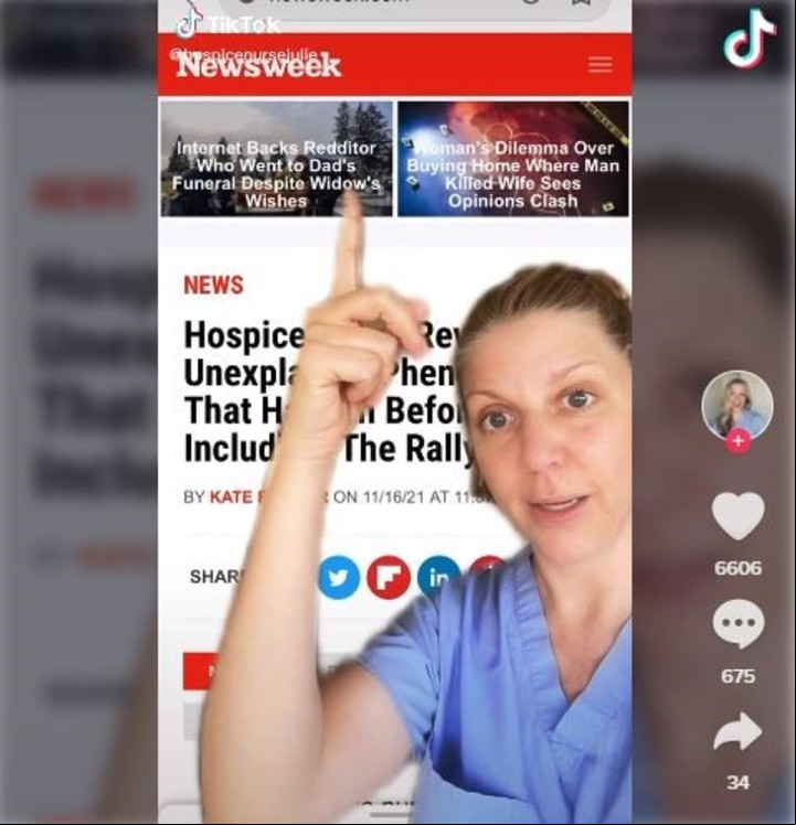 En su cuenta de TikTok acumula unos 415.000 en pocos meses. Captura de video