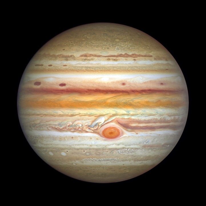 Una imagen de Júpiter del telescopio espacial Hubble, publicada por la NASA el jueves 18 de noviembre de 2021.NASA vía The New York Times)