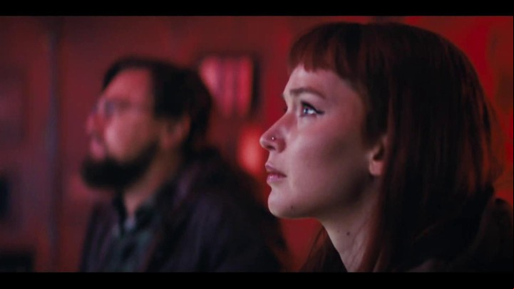Eso que estás viendo. La astrónoma Dibiasky (Jennifer Lawrence) ante su descubrimiento. La comedia llegó al streaming en Nochebuena. Foto Netflix