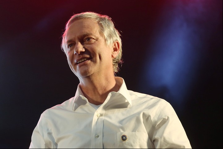 José Antonio Kast, participa en el acto de cierre de campaña el 18 de noviembre de 2021, en Santiago (Chile). Foto EFE
