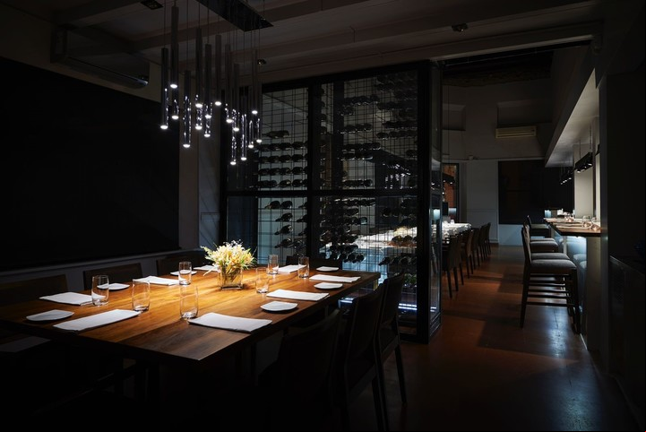 El salón del restaurante de San Telmo, que seguirá como Trashumante. Foto El Baqueano