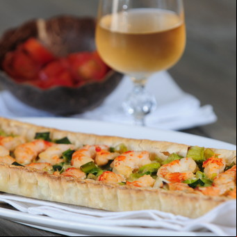 Tarta de camarones