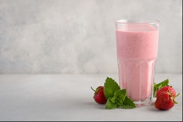 Receta de Licuado de frutilla, naranja y ananá