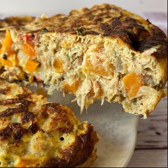 Tortilla de atún y zanahoria