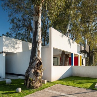 El patio, un estar entre árboles