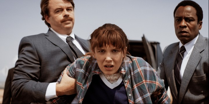 Una imagen de "Stranger Things 4". Millie está actualmente grabando la quinta temporada. Foto Netflix