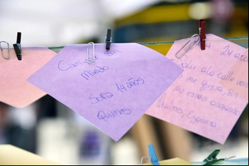 8M: la Defensoría del Pueblo porteña hizo una muestra artística interactiva