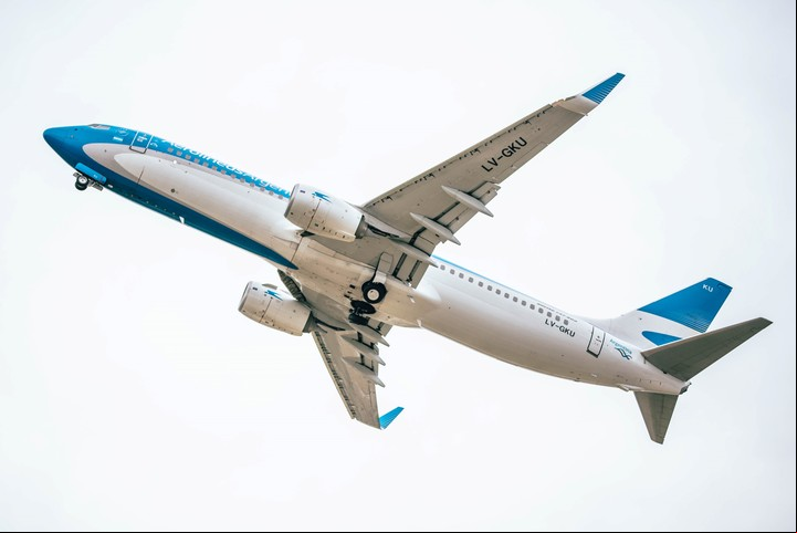 El vuelo 1608 despegará de Aroparque a las 8.50 y llegará a Río Gallegos a las 17. Foto Aerolíneas Argentinas.
