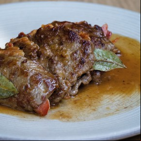 Saltimbocca de cerdo