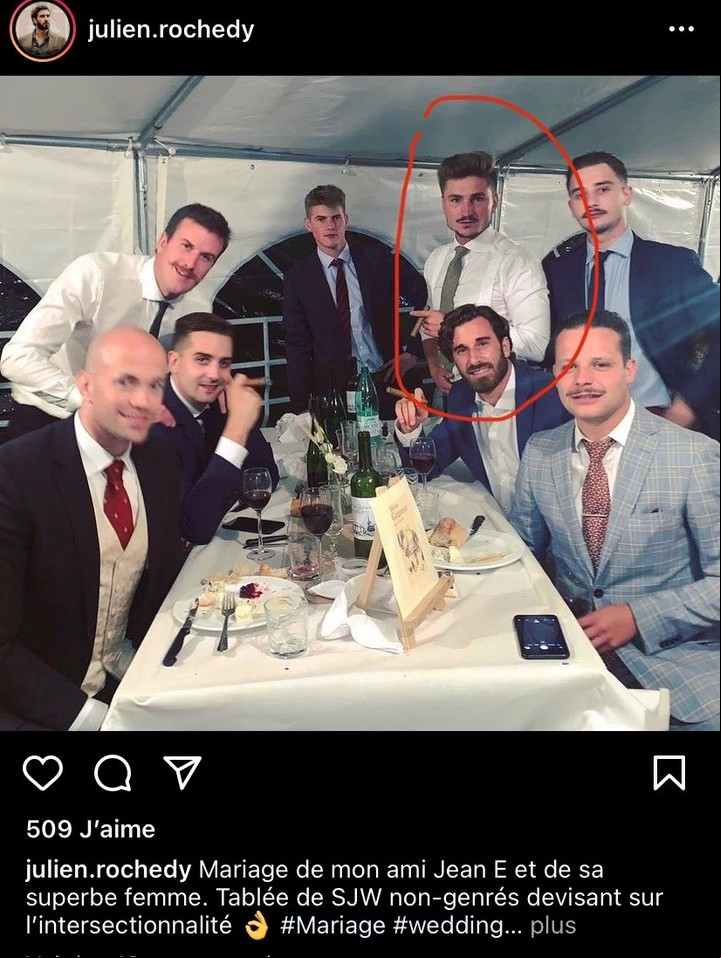 Rochedy y Le Priol, juntos en un evento social. Foto: Instagram.