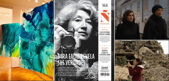 Sara facio, en la portada de revista Ñ. Esta semana cumplió 90 años. / Foto: Clarín