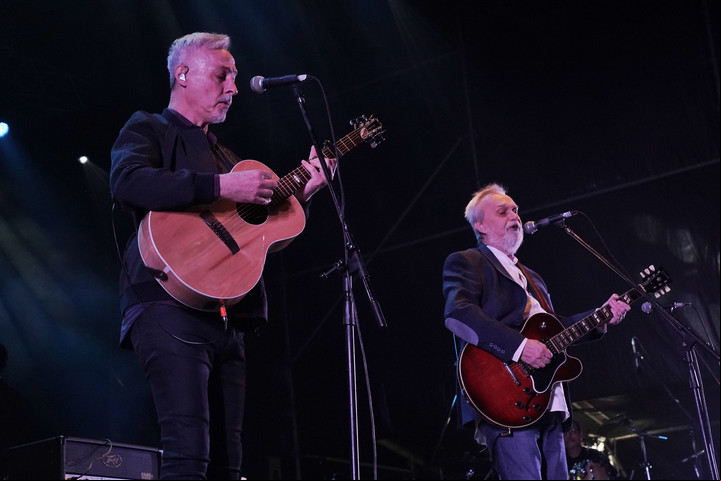 David Lebon y Pedro Aznar durante el fesrival Únicos en Hipódromo de Palermo.
Fotos Emmanuel Fernández