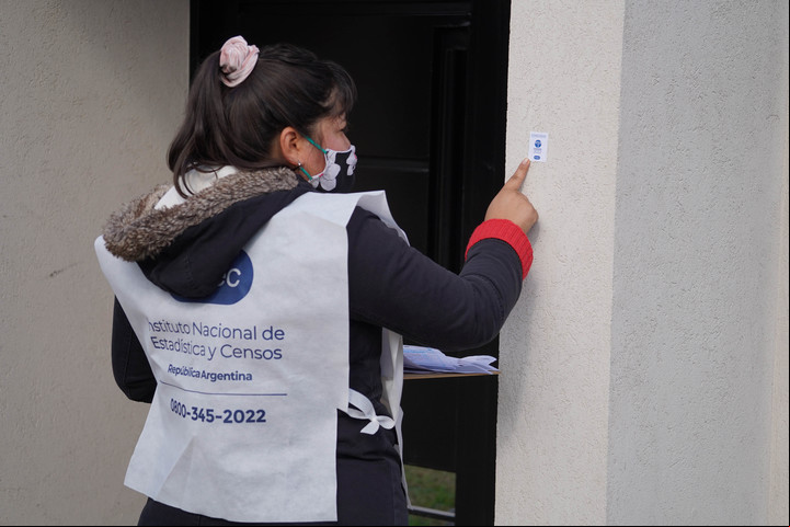 CENSO 2022 en VILLA ELISA PARTIDO DE LA PLATA PROVINCIA BUENOS AIRES. FOTOS MARTIN BONETTO