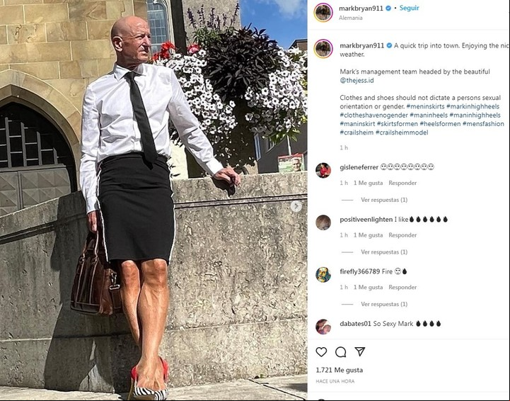 Una de sus últimas publicaciones en Instagram, donde tiene 600 mil seguidores.